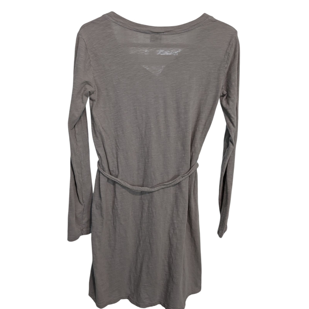 Left Of Center Long Sleeve Belted Oversized Shirt Dress Size XSmall - Picture 2 of 4